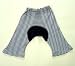 Baby : Organic Cotton Baby Wa Monkey Pants Black Stripes 0-6 month