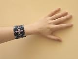 2 Mayan -- Beaded Bracelet #758