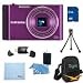 Samsung ST200F 16 MP 10X Wi-Fi Digital Camera - Plum 8GB PREMIERE BUNDLE