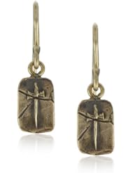 Pyrrha "talisman" 14k Yellow Gold Mini Dagger Hook Earrings