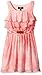Amy Byer Girls' Big Tye Dye Gauze Ruffle Front Dress