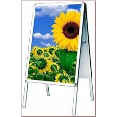 A1 Alu Kundenstopper Aufsteller Strassenstaender Werbeaufsteller Werbetafel Werbestaender Boardma�e 121 x 66 cm / Bildma�e 60 x 85 cm doppelseitig