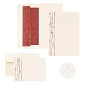 Red Vines Shimmer Wed Invite Kit