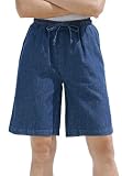 Woman Within Plus Size Drawstring Denim Shorts