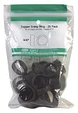 U S Brass Corp/ Zurn Qest #QCR4XPK25 25PK 3/4 COP Crimp Ring