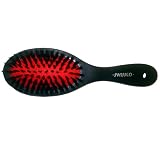 Swissco Classic Medium Oval Hair Brush Mixed Boar and Nylon Bristle, Pink Cushion