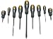 Rolson Tools 28679 9 piece Screwdriver Set  Rubber Grip