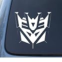 TRANSFORMERS DECEPTICON - Car, Truck, Notebook, Vinyl Decal Sticker #1037 | Vinyl Color: White