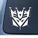 TRANSFORMERS DECEPTICON - Car, Truck, Notebook, Vinyl Decal Sticker #1037 | Vinyl Color: White