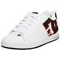 DC Men's Court Graffik SE Sneaker,White/Black Pinstripe,12 M