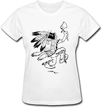 Lady O-Neck Indian Shirt L White