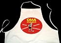 OMA IST DIE LIEBSTE..., Koch Sch&uuml;rze (Latzsch&uuml;rze, Arbeitsbekleidung, Kochen, Backen, Kochsch&uuml;rze), wei&szlig;