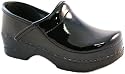 Kid's Gitte clogs (Professional) in Black Patent leather
