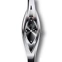 Clyda - CLH0040RNPW - Montre Femme - Quartz Analogique - Cadran Noir - Bracelet en Rhodium