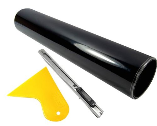 15"X58" Lightnings Vinyl Film Vinyl Film Light Cover Sheet Protector Dark Black