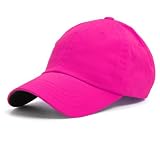 CLASSIC DELUXE BIO-WASHED POLO HOT PINK HAT CAP HATS