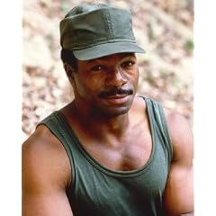 CARL WEATHERS AS MAJOR GEORGE DILLON FROM PREDATOR #1 - IN FARBE - Filmfoto - MITTELGROSS - 14x11" (36x28cm)