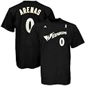 adidas Washington Wizards #0 Gilbert Arenas Black Net Player T-shirt