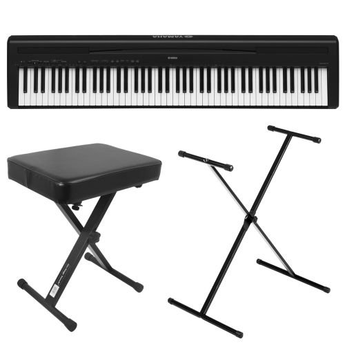 Yamaha P-95B Graded Hammer Standard Black Digital Piano Bundle With Keyboard Stand & Bench product image