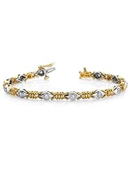 1.00 ctw Womens Diamond Bracelet 2 tone