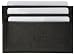 Marshal Wallet Genuine leather Super Slim 6 Credit Card Slots, Business Card Case Wallet (Black)