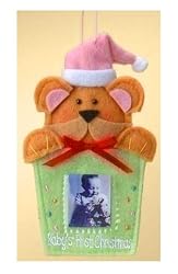 Baby Girl's 1st Christmas Photo Pouch Christmas Ornament