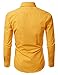 Doublju Mens Long Sleeve Basic Slim Fit Button Down Collared Dress Shirt
