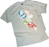 Splatter Icons -- Justice League Adult T-Shirt