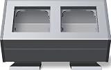 Gira 119226 Profil 55 2-fach aluminium