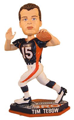 Tim Tebow Denver Broncos Thematic Base Bobblehead Figurine