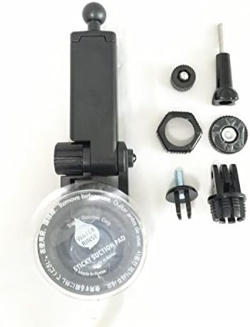 Super Suction Cup Mount Gooseneck Car Vacuum Base Support Holder 360-degree rotatin,for GoPro Hero Sony and Digital Cameras Canon Nikon Sony Olympus Panasonic Samsung,Black