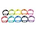 OuterStar 10pcs Colorful Small Replacement Bands for Garmin Vivofit Wireless Activity Bracelet Sports Wristband Armband with Plastic Clasps No Tracker
