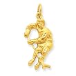14k Hockey Player Charm