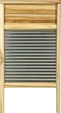 Columbus Washboard Stainless Washboard Teak 12-7/16x23-3/4 Inches