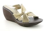 Donald J Pliner Pls Platform Slides New Open Toe Shoes Bronze Womens