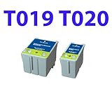 Theluckleds 2 packs ink print compatible catridge T019 T020 Black/color FIT Stylus Color 880 880i