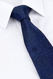 Autograph Pure Silk Floral Embroidered Tie