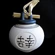 Oriental Kanji Feng Shui Wishing Pot Wish Keeper White
