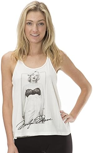 (PESJ266) Marylin Monroe Juniors Braided Accent Racerback Tank Top in Marylin Size: M