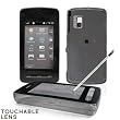 TRANSPARENT SMOKE SNAP-ON COVER HARD CASE PROTECTOR with TOUCHABLE LENS for LG CU920 VU