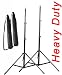 PBL Light Stands PRO Heavy Duty 7'6 SET Carry Bags of Two, All Metal Locking Collars Not Plastic by PBL
