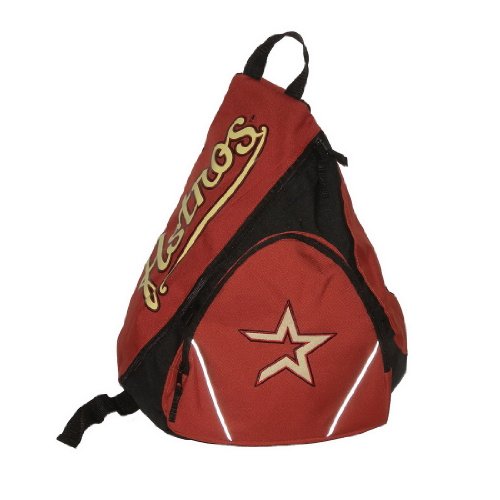 Houston Astros MLB Baseball Team Sling Shoulder Sports Bag / Athletic Backpack - Orange & Black (Size: one size)