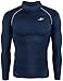 JustOneStyle New 003 Take Five Skin Tight Compression Base Layer Navy Running Shirt Mens S - 2XL