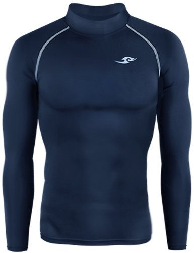 New 003 Take Five Skin Tight Compression Base Layer Navy Running Shirt Mens S - 2xl