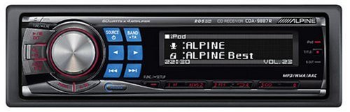 Alpine CDA-9887R CD / MP3 / WMA Player Full Speed iPod Quad Illumination