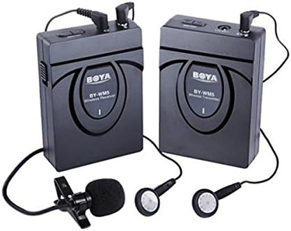 BOYA BY-WM5 Pro Wireless Lavalier Clip-on Mic Audio Studio Recorder Microphone System For Canon Sony DSLR Camera Camcorder