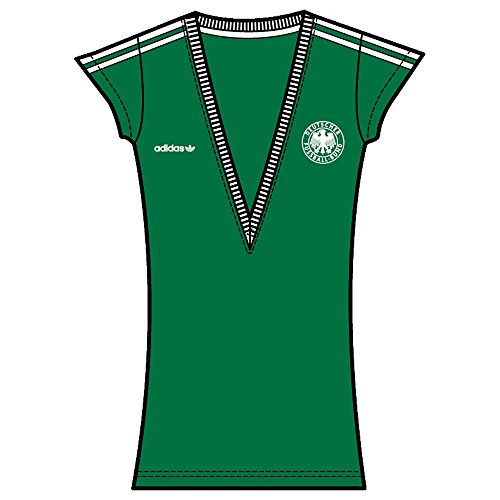 Adidas DFB Damen Fan T-Shirt Retro E12 Deutschland grün Tee WM/EM 32