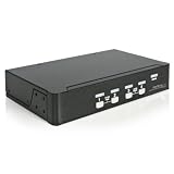 StarTech 4 Port Professional VGA USB KVM Switch with Hub