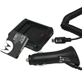 Motorola Spare Battery Only Charger with BK70 High Performance Li-Ion Battery and Car Charger for Motorola Nextel i335 ic402 ic502 ic602 T-Mobile Sidekick Slide