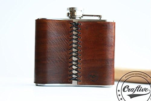 Personalized Leather Hip Flask